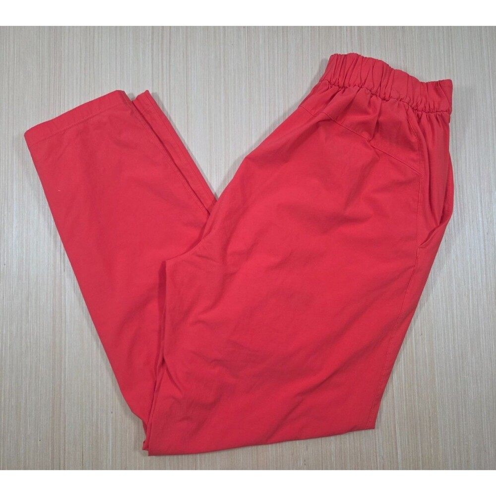 Lululemon Women's 6 Your True Trouser 7/8 Pant Carnation Red High Rise Pockets
